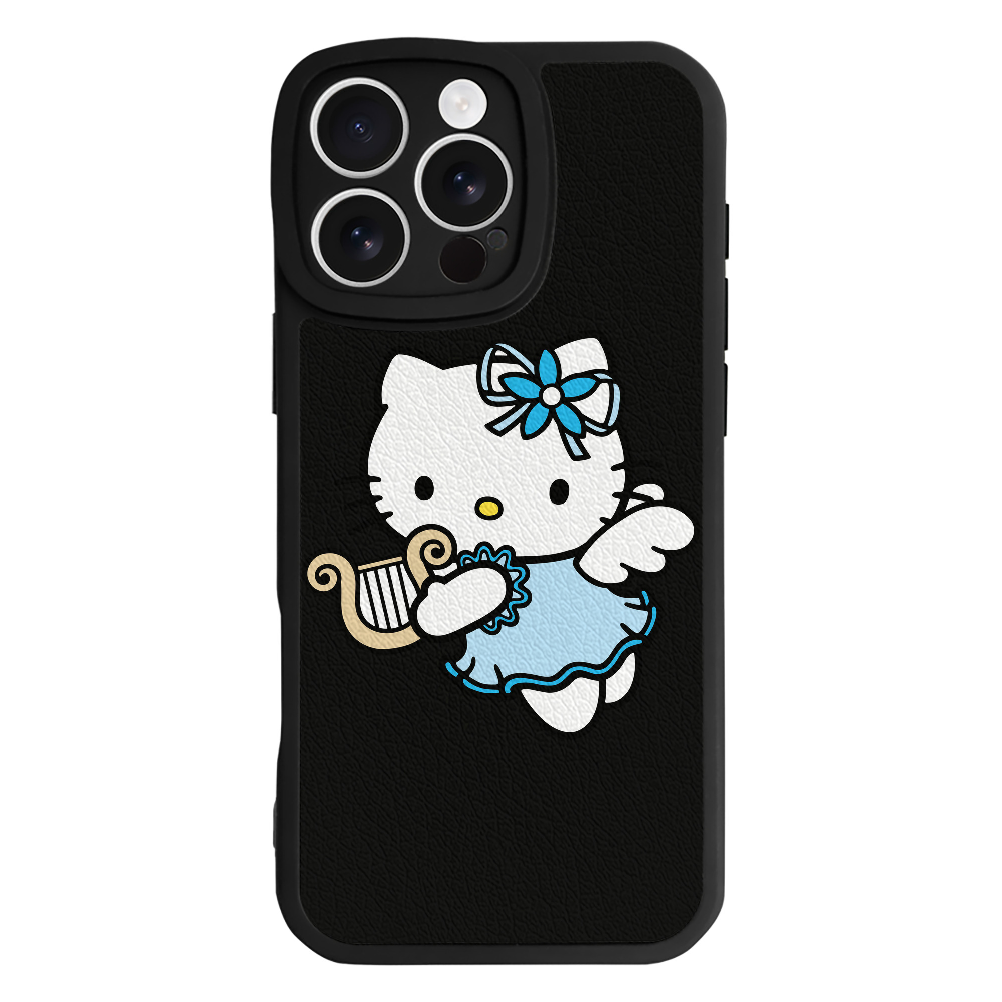 （画像用） Hello Kitty ハローキティ 【iPhone 16シリーズ対応】シリコンスマホケース（レザー調） 材質：シリコン
